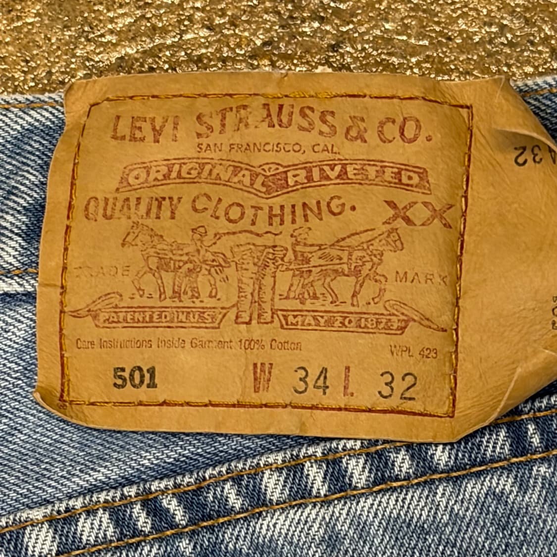 레어 00s USA 빈티지 리바이스 501 청바지 상품이미지8