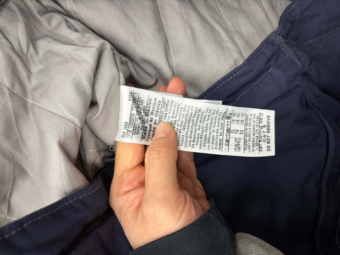 칼하트 네이비 후드 워크 자켓 상품이미지7