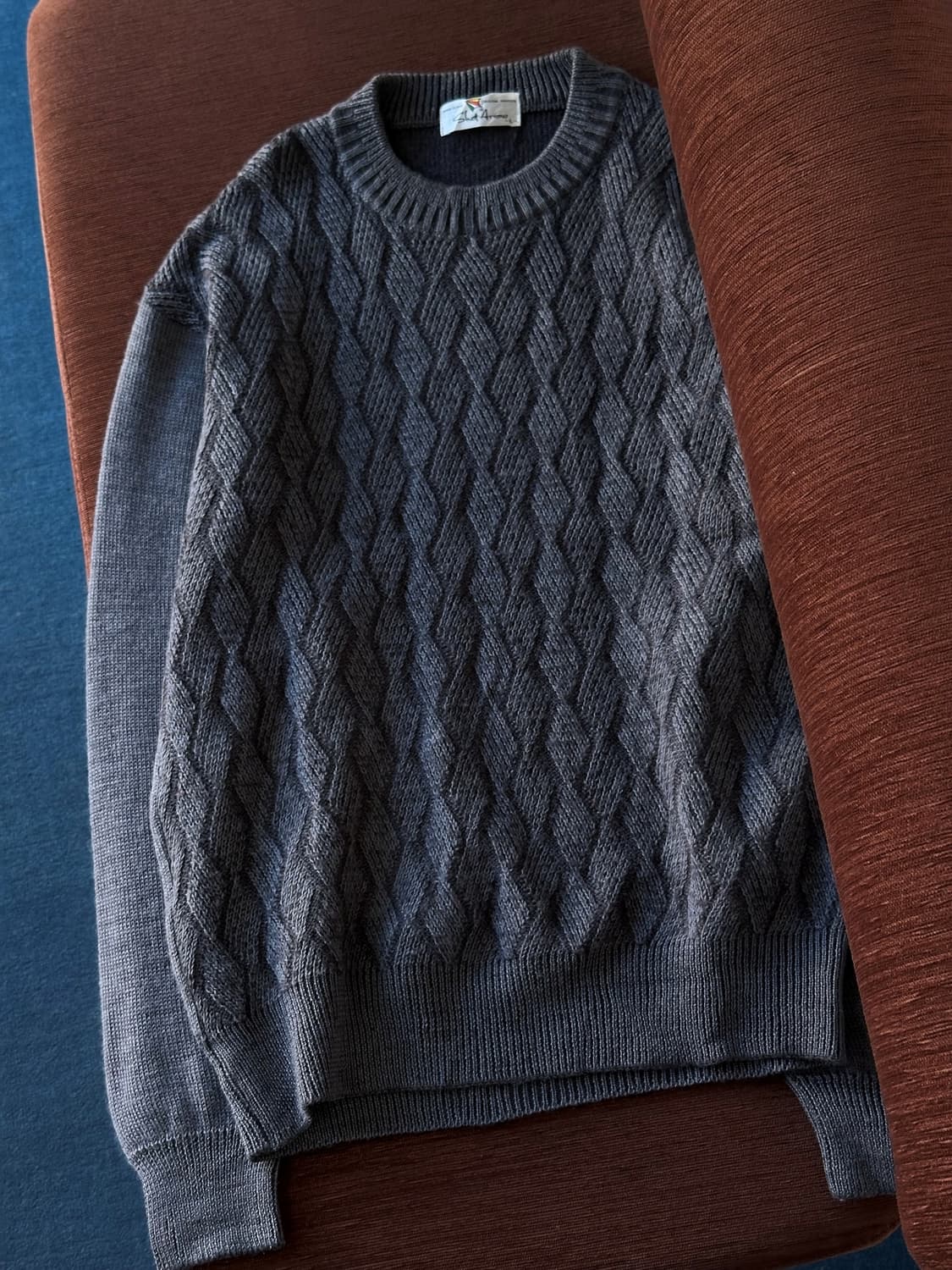 Design pattern wool blend knit P/O 상품이미지2