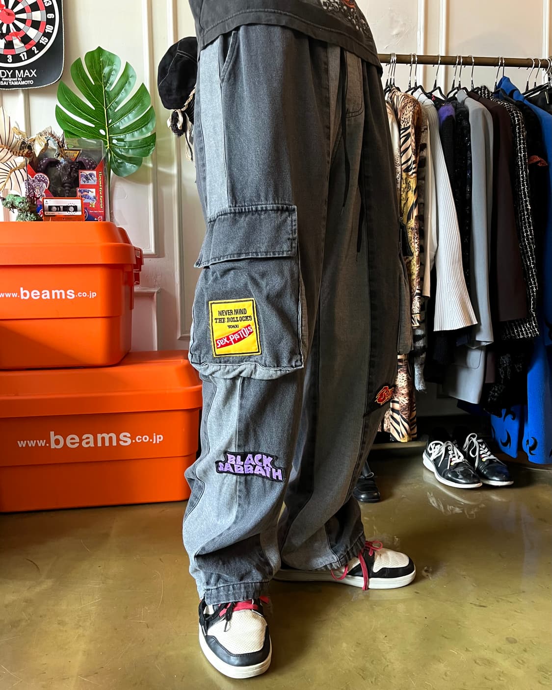 Japanese Vintage Band Patch Denim Pants 상품이미지2