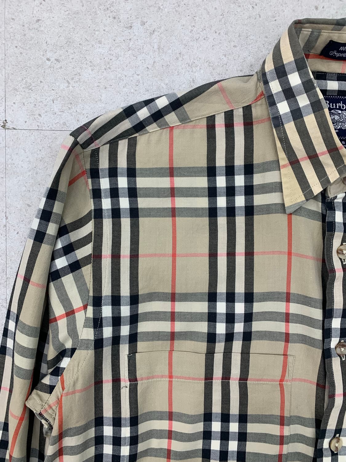 Burberry 90s 버버리 노바 체크셔츠 상품이미지4
