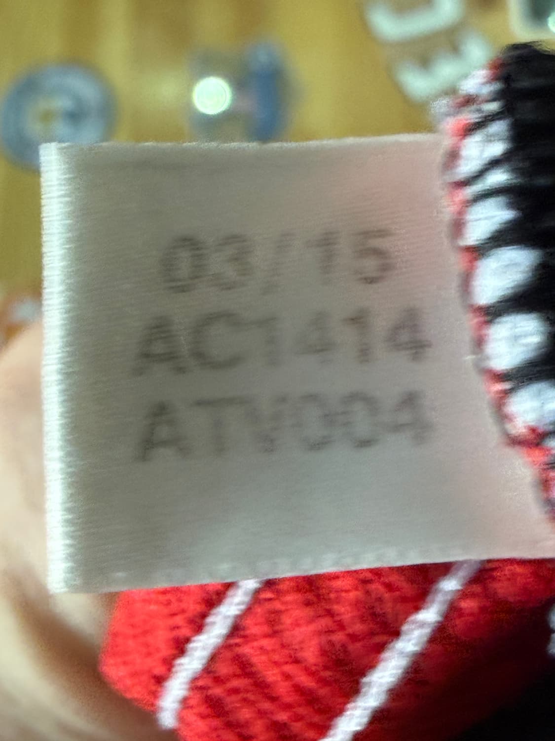 [L/105]15-16 맨유 홈 캐릭 유니폼 AC114 상품이미지4