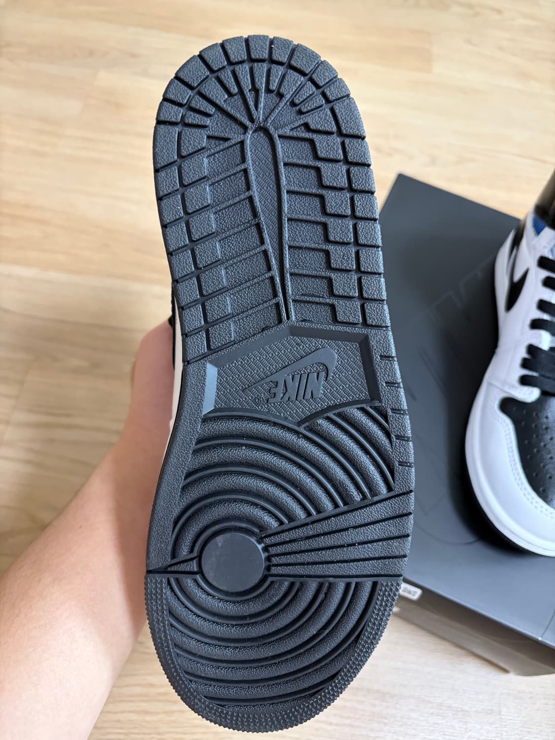 조던 1 x 프라그먼트 x 유니온 LA 하이 OG SP 화이트 블랙 상품이미지6