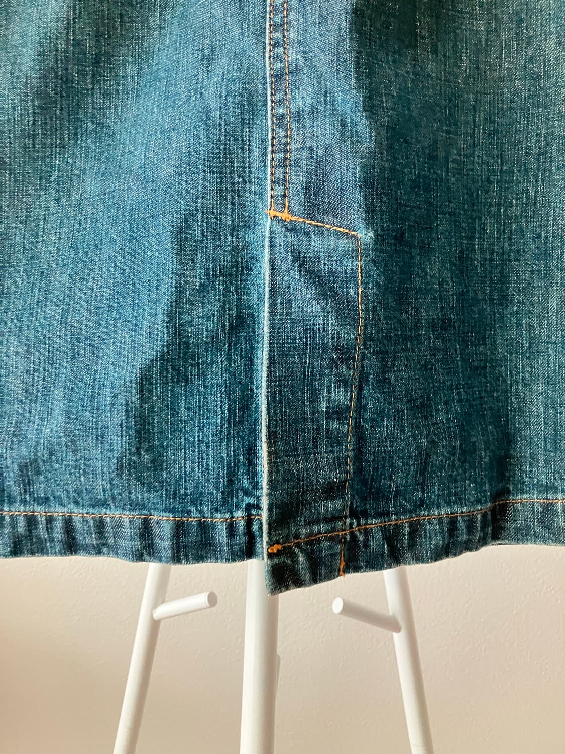 KENZO jeans 겐조진스 꽃자수 데님미디스커트 상품이미지5