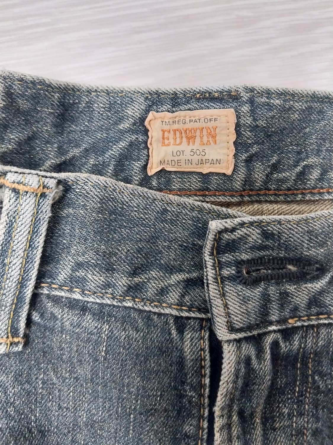 일본 에드윈edwin 505zx 빈티지 청바지 상품이미지3