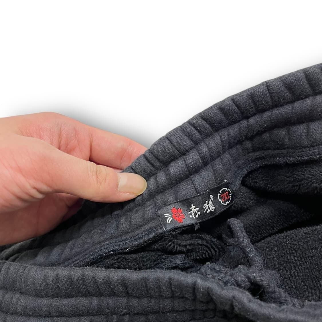 적월 오리엔탈 황금 드래곤 자수 다크 코튼팬츠 상품이미지4