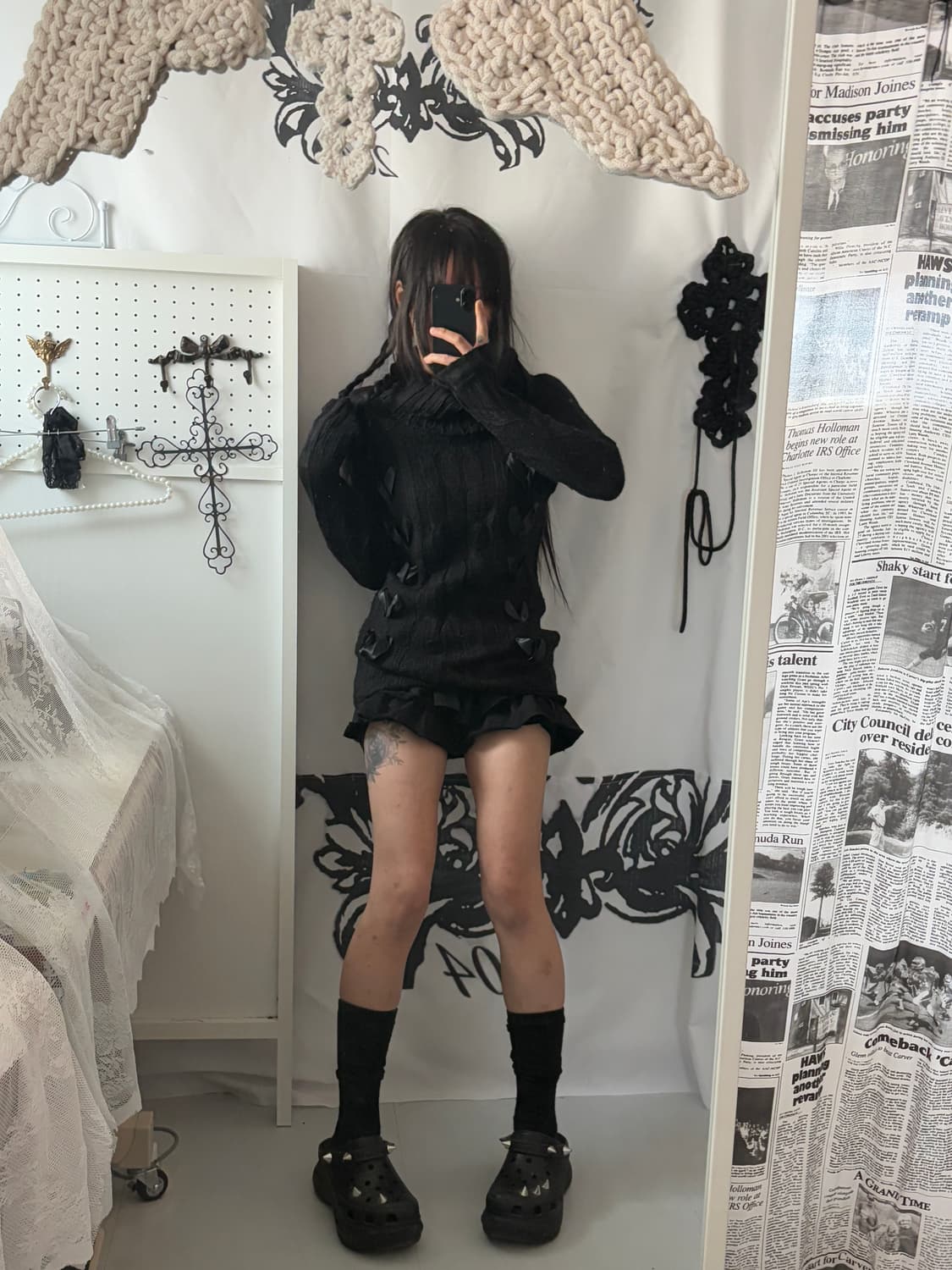 • black eyelet knitwear 상품이미지5