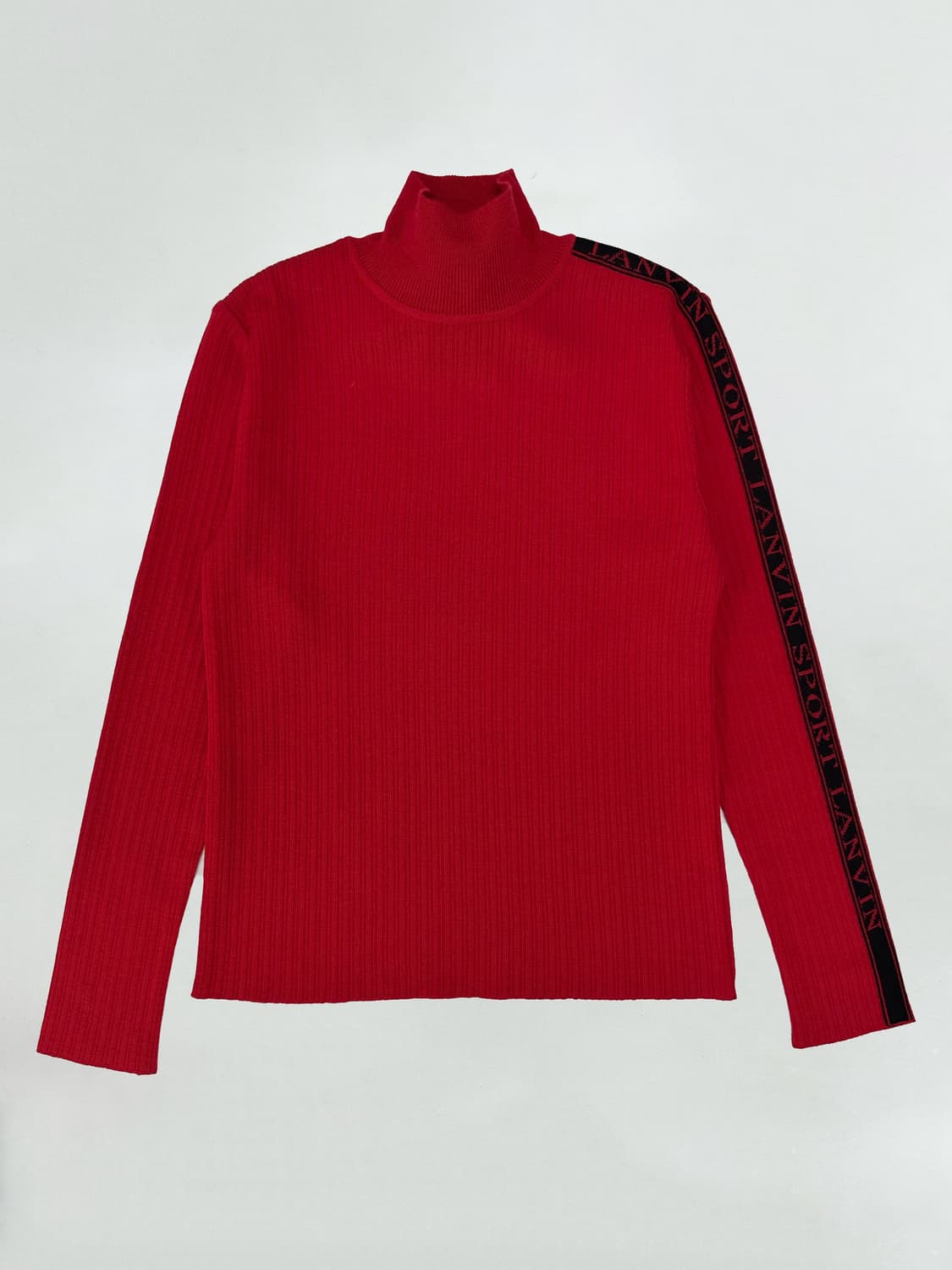 랑방 사이드 로고 디자인 터틀넥 니트 상품이미지1