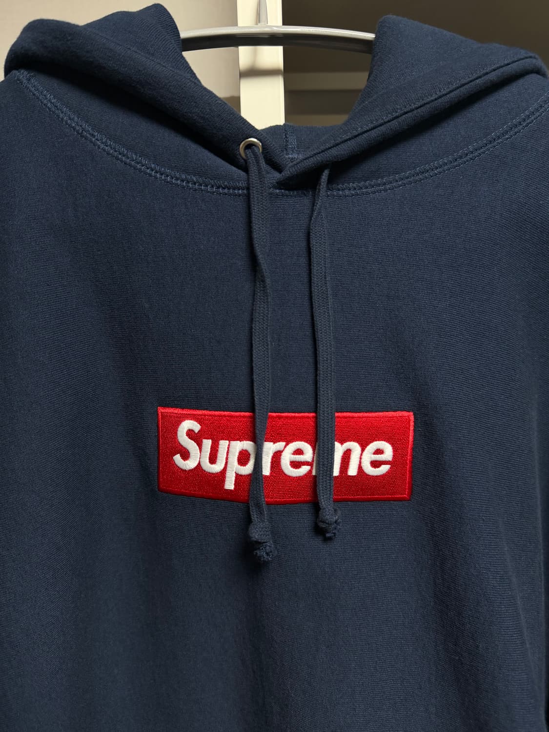 슈프림 박스로고 후드 네이비 L 사이즈 (100~105) 24FW 제품 상품이미지3