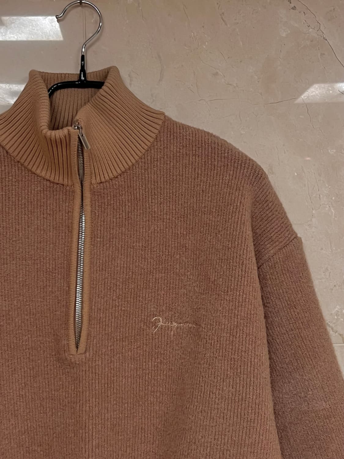 자크뮈스 니트집업 (남녀공용) 베이지 M 상품이미지4