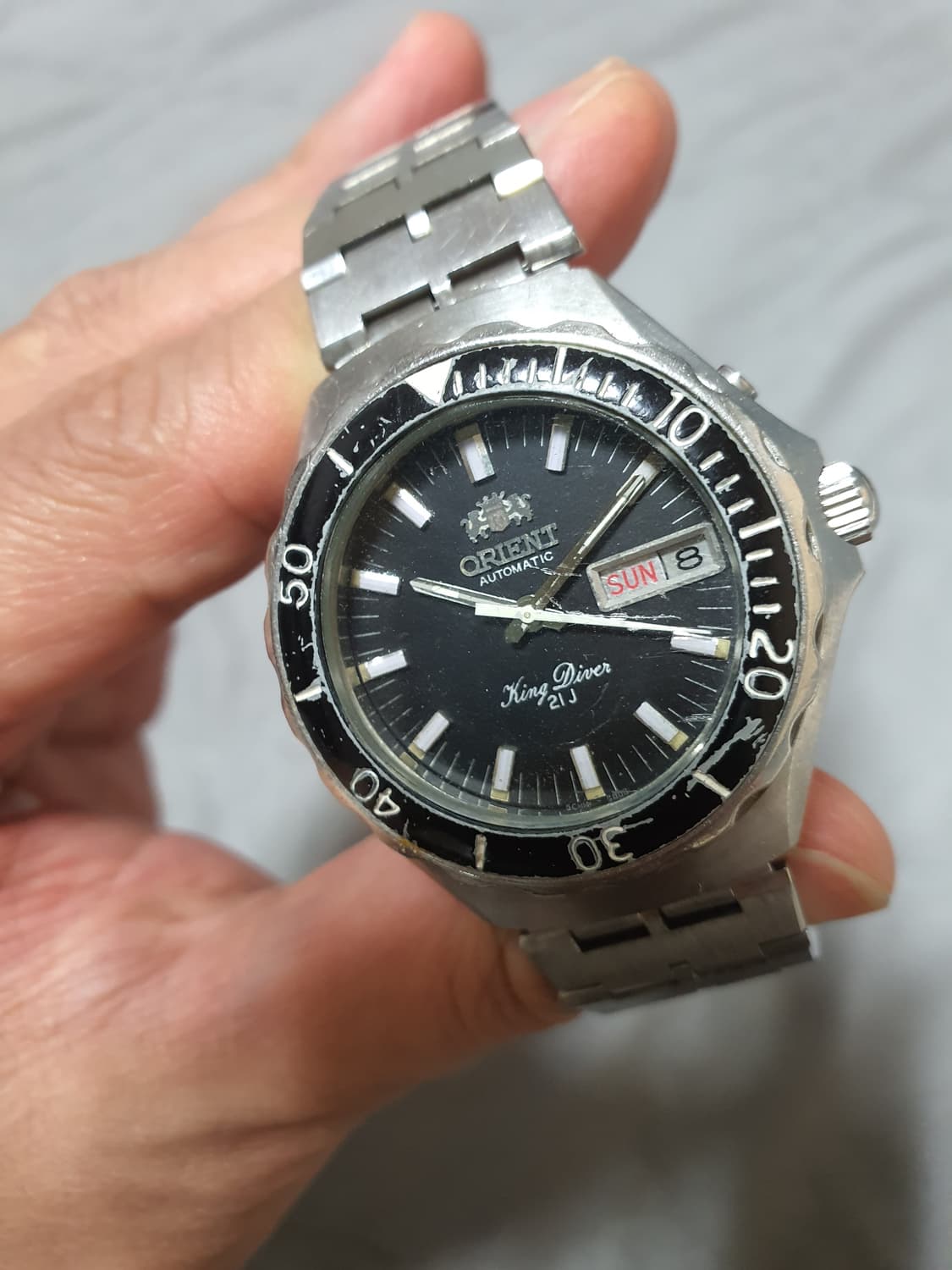 오리엔트 킹다이버 J21 38mm 빈티지 시계 상품이미지2