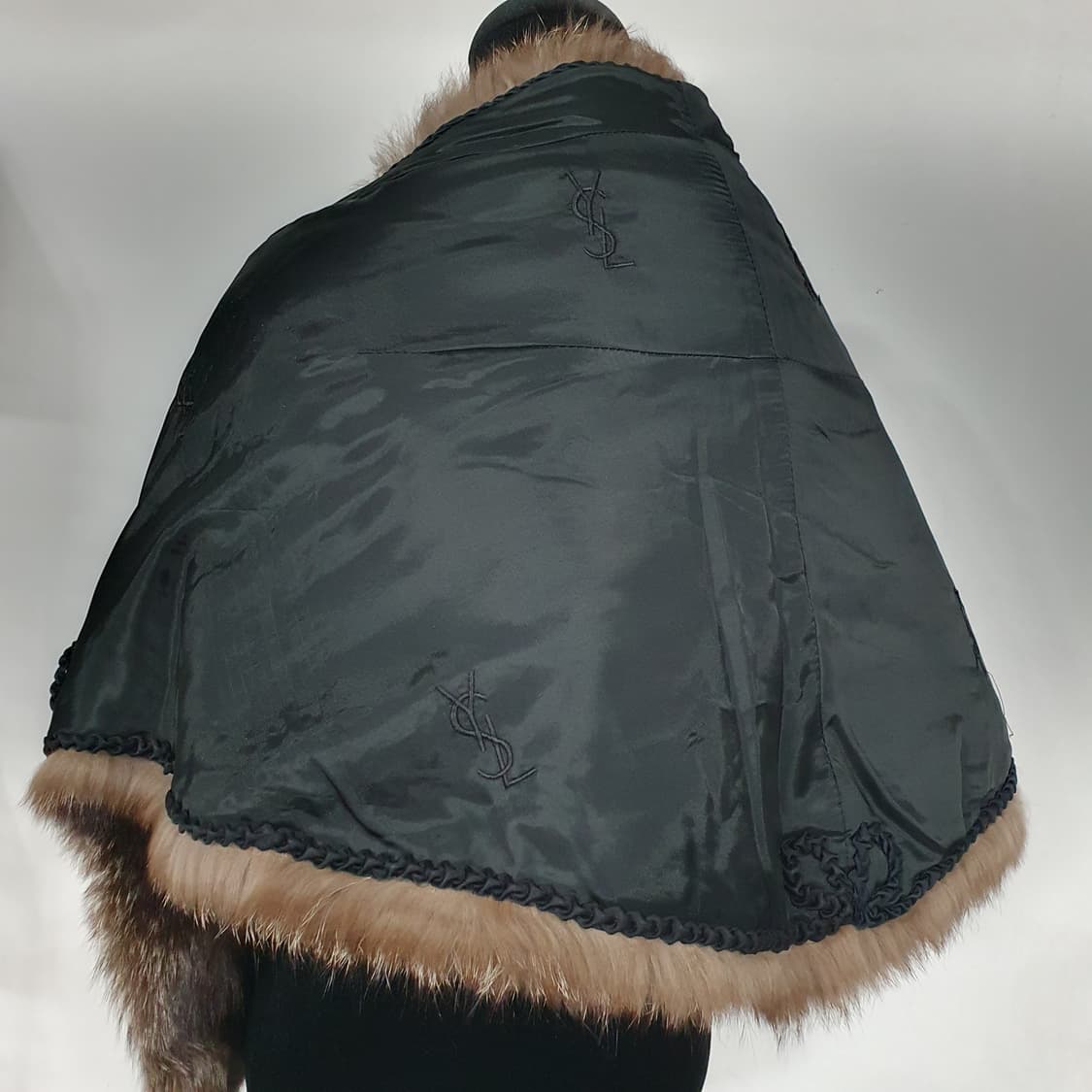 빈티지 입생로랑 폭스퍼 숄 케이프 y2k 올드머니 오네갸루 상품이미지7