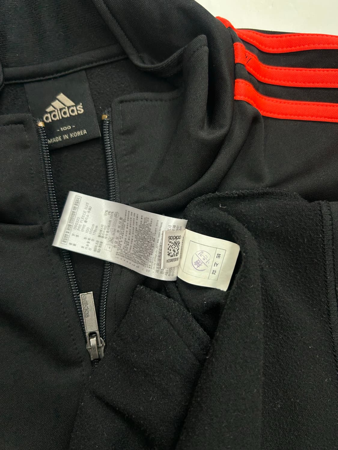 아디다스 블랙 트랙탑 져지 100 상품이미지6