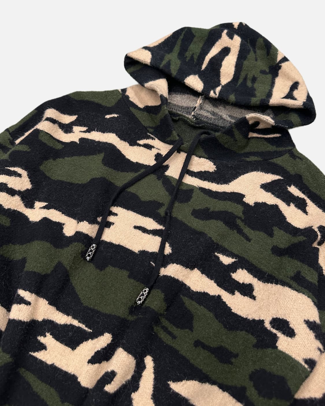 camo knit hood dress 상품이미지2