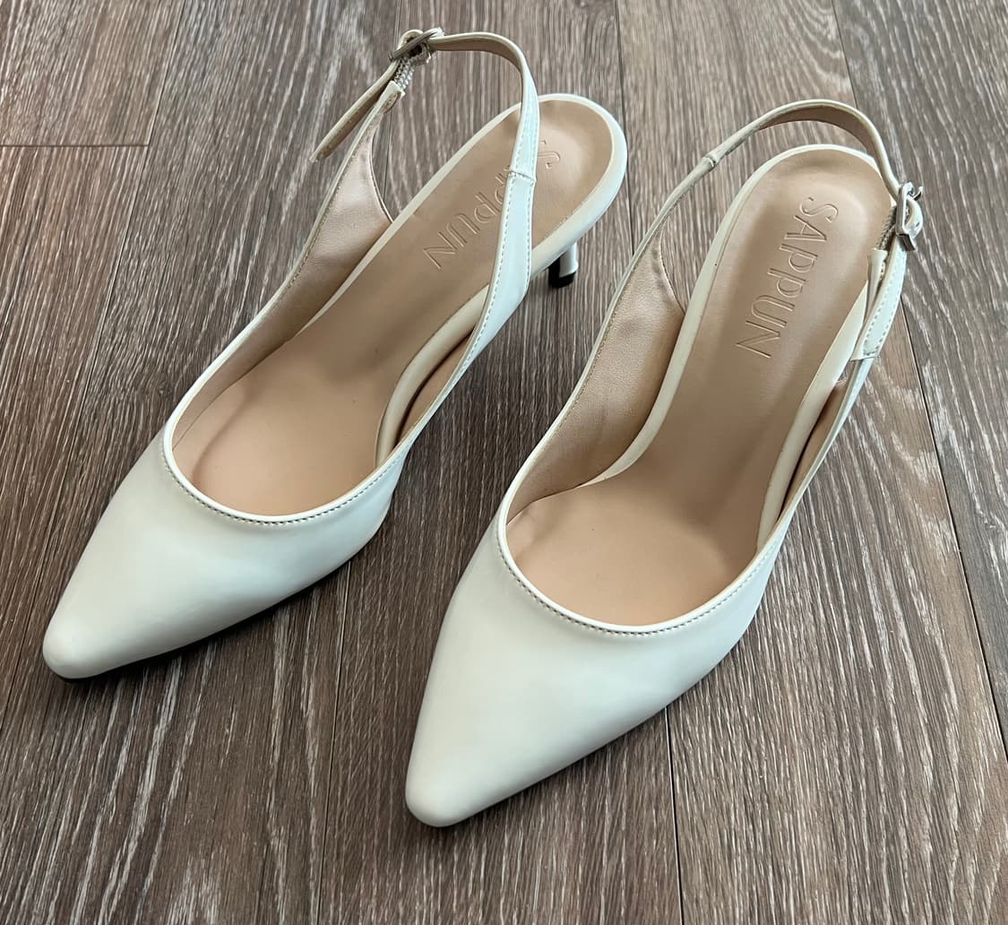 [새상품] 사뿐 로일즈 슬링백 스틸레토 6cm 220 상품이미지3