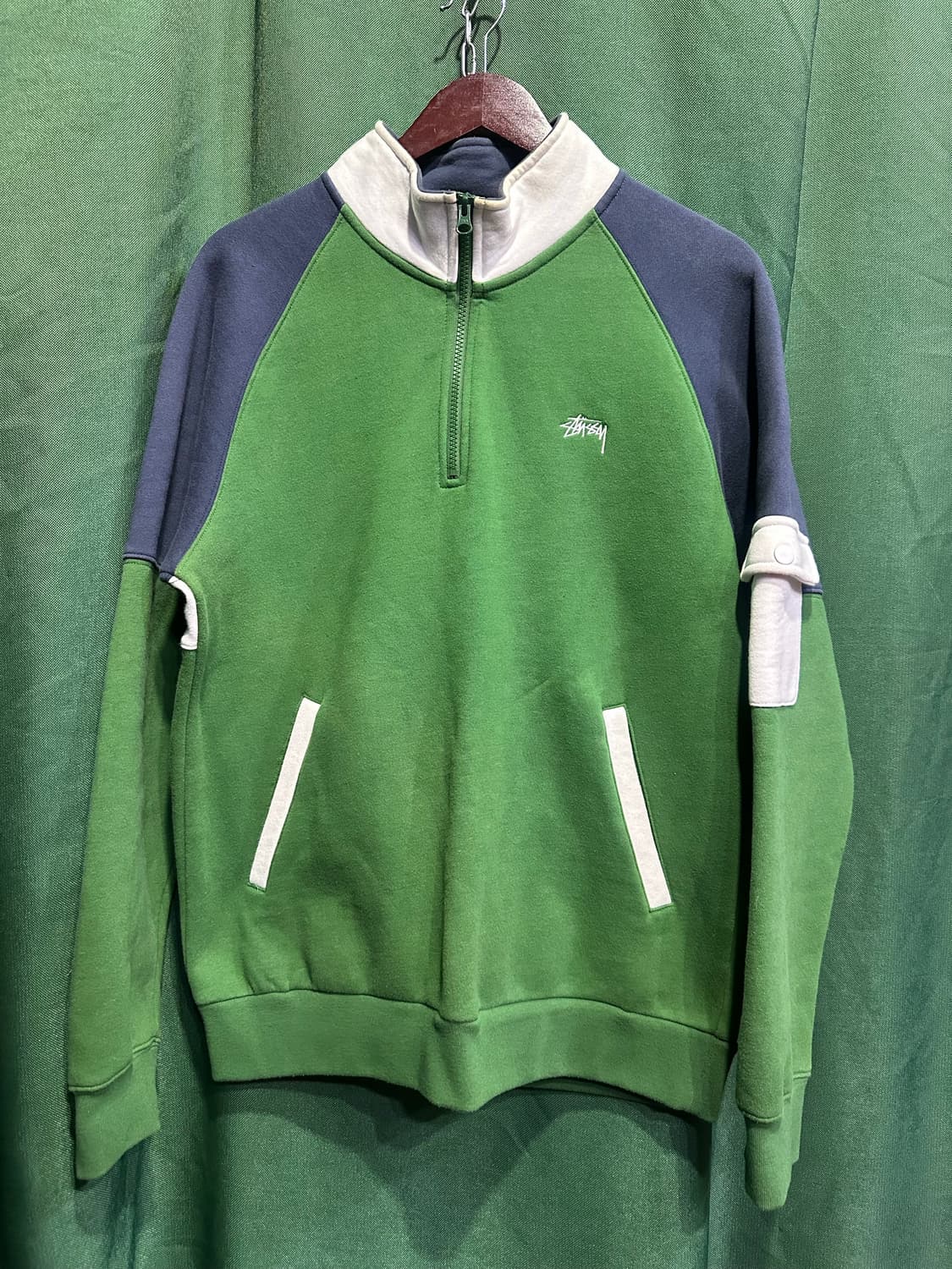 스투시 기모 반집업 M 상품이미지1