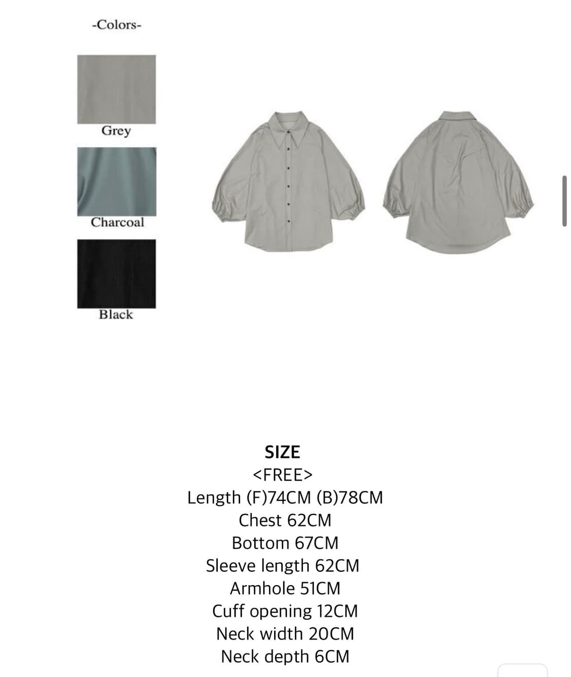 위메농 Venice shirts 블랙 상품이미지3