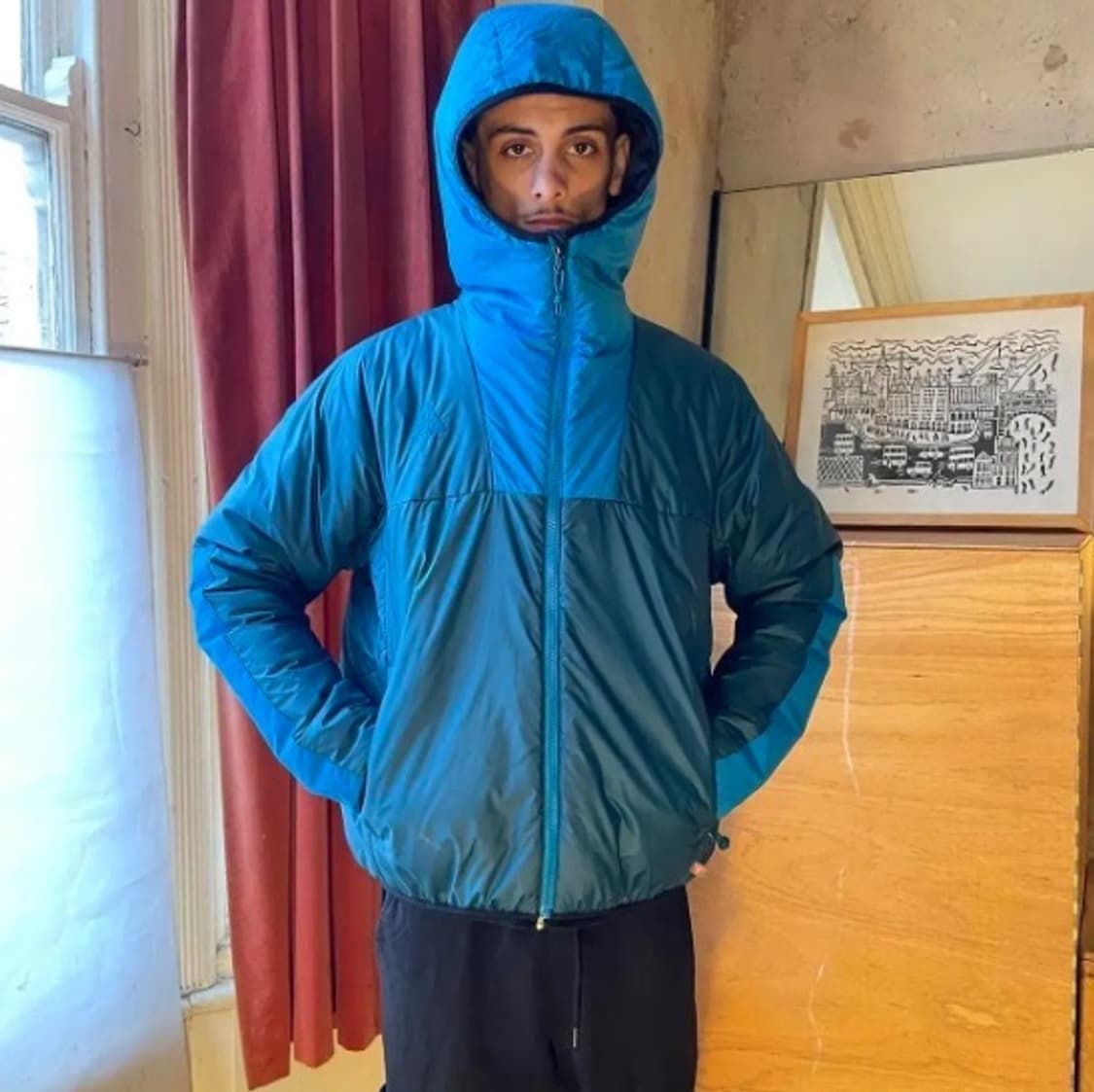 NIKE 나이키 ACG 프리마로프트 패딩 후디드 자켓 터키석/블루 M 상품이미지3