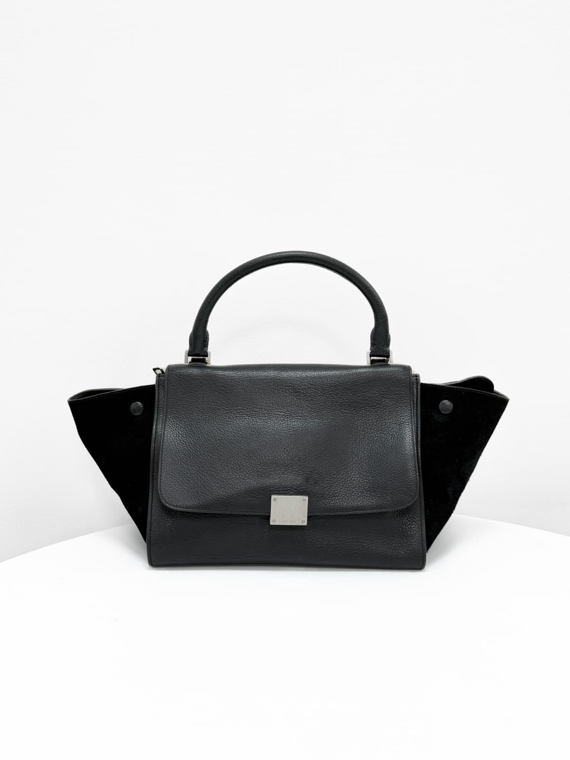 셀린느 트라페제 레더 & 스웨이드 토트백 상품이미지1