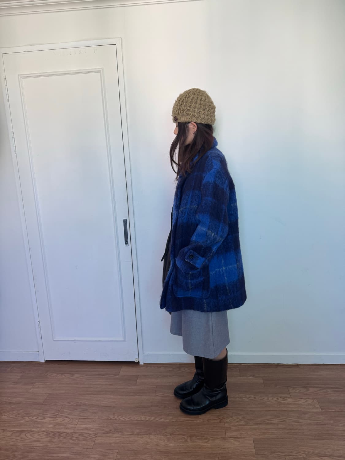 버튼 니트 비니 상품이미지6