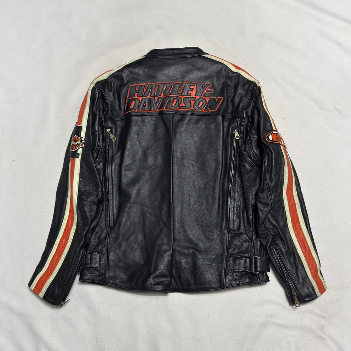 L 할리데이비슨 토크 제뉴원 라이딩 레더 자켓 상품이미지3