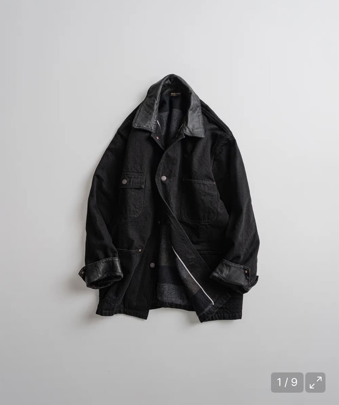 구매) 비헤비어 워시드 레더카라 커버올 2사이즈 상품이미지1