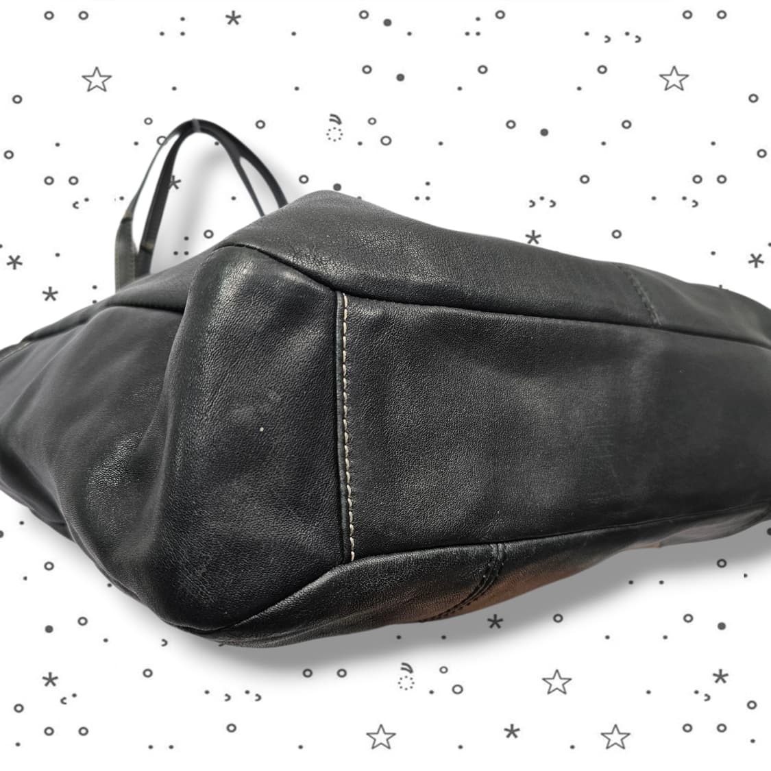 COACH 코치 햄튼 라구나 블랙 레더 토트백 상품이미지6