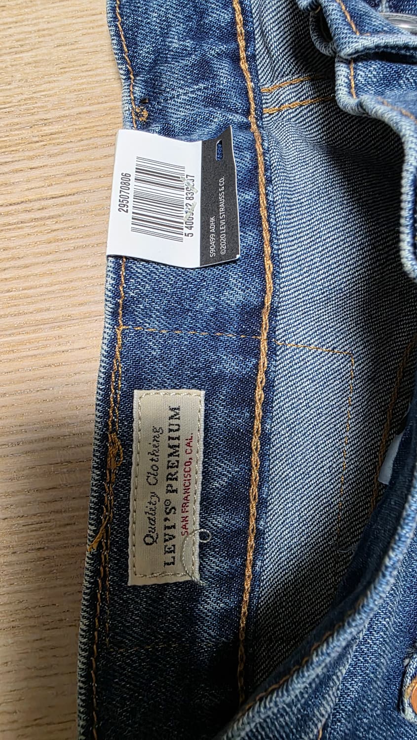 502 테이퍼 핏 셀비지 진_29507-0806 상품이미지5