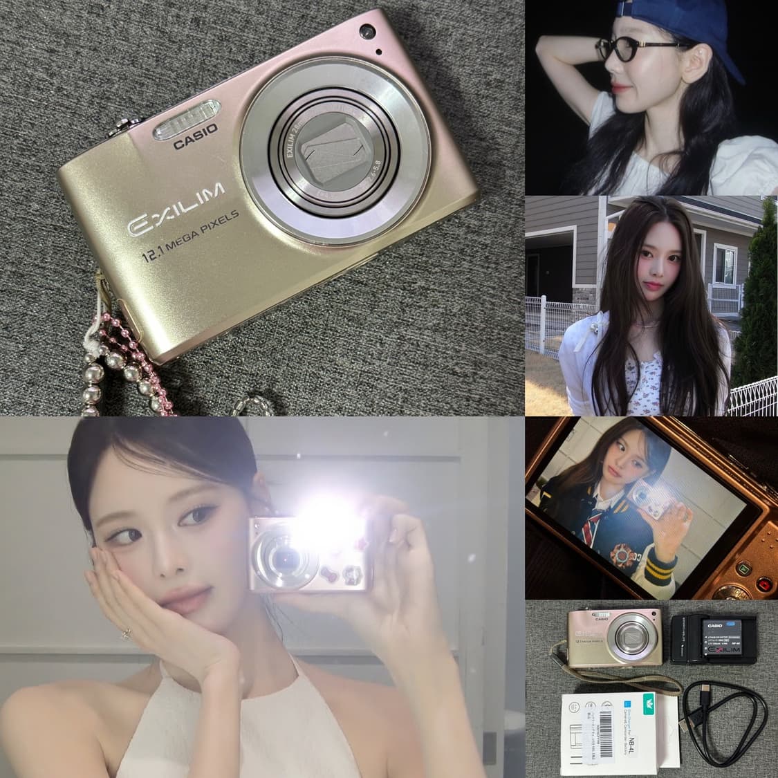 태연 방지민 디카 📸  카시오 엑슬림 EX-Z400 골드 상품이미지1