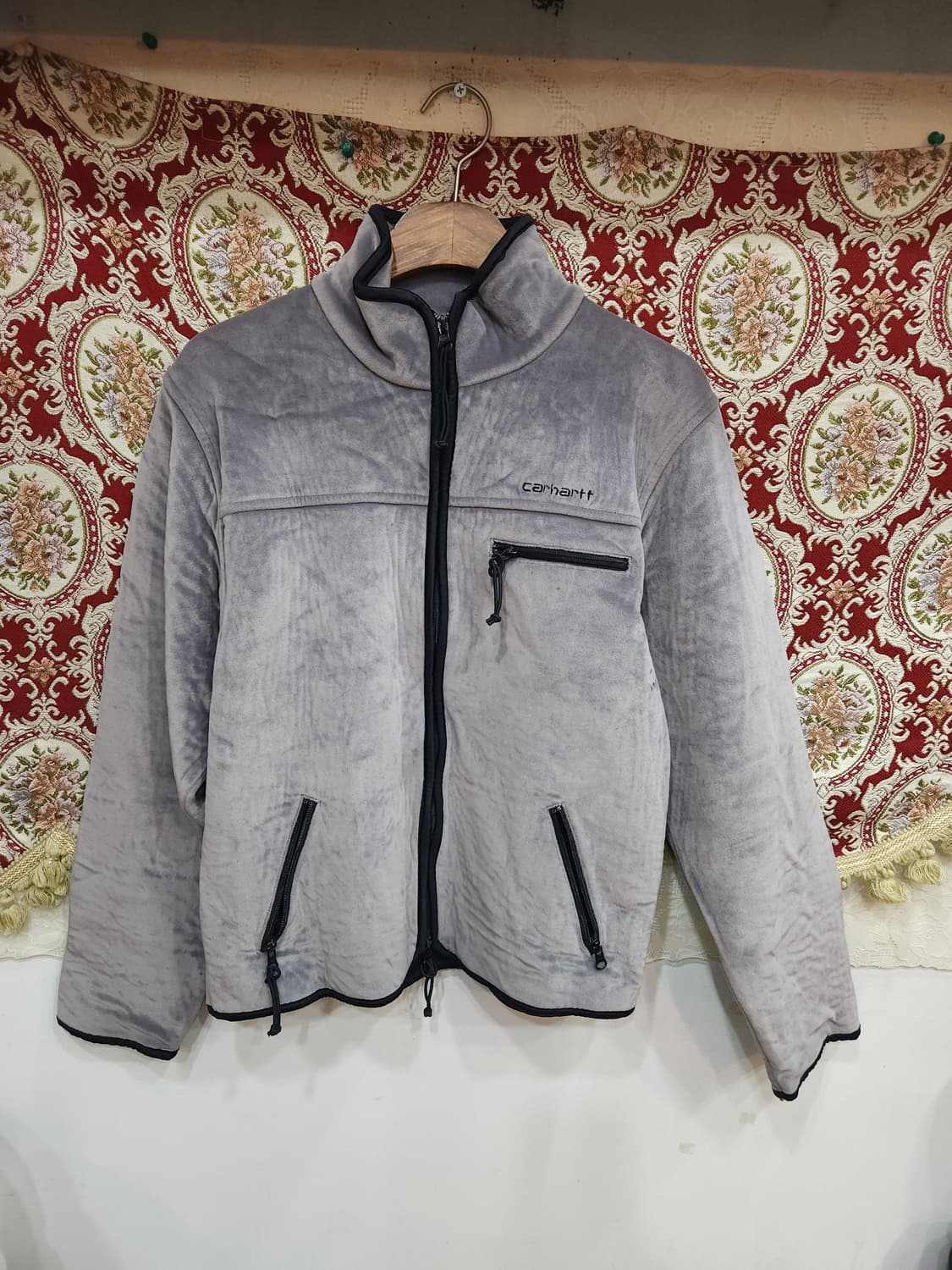 칼하트 80s 그레이 벨벳 후리스 집업자켓

 상품이미지2