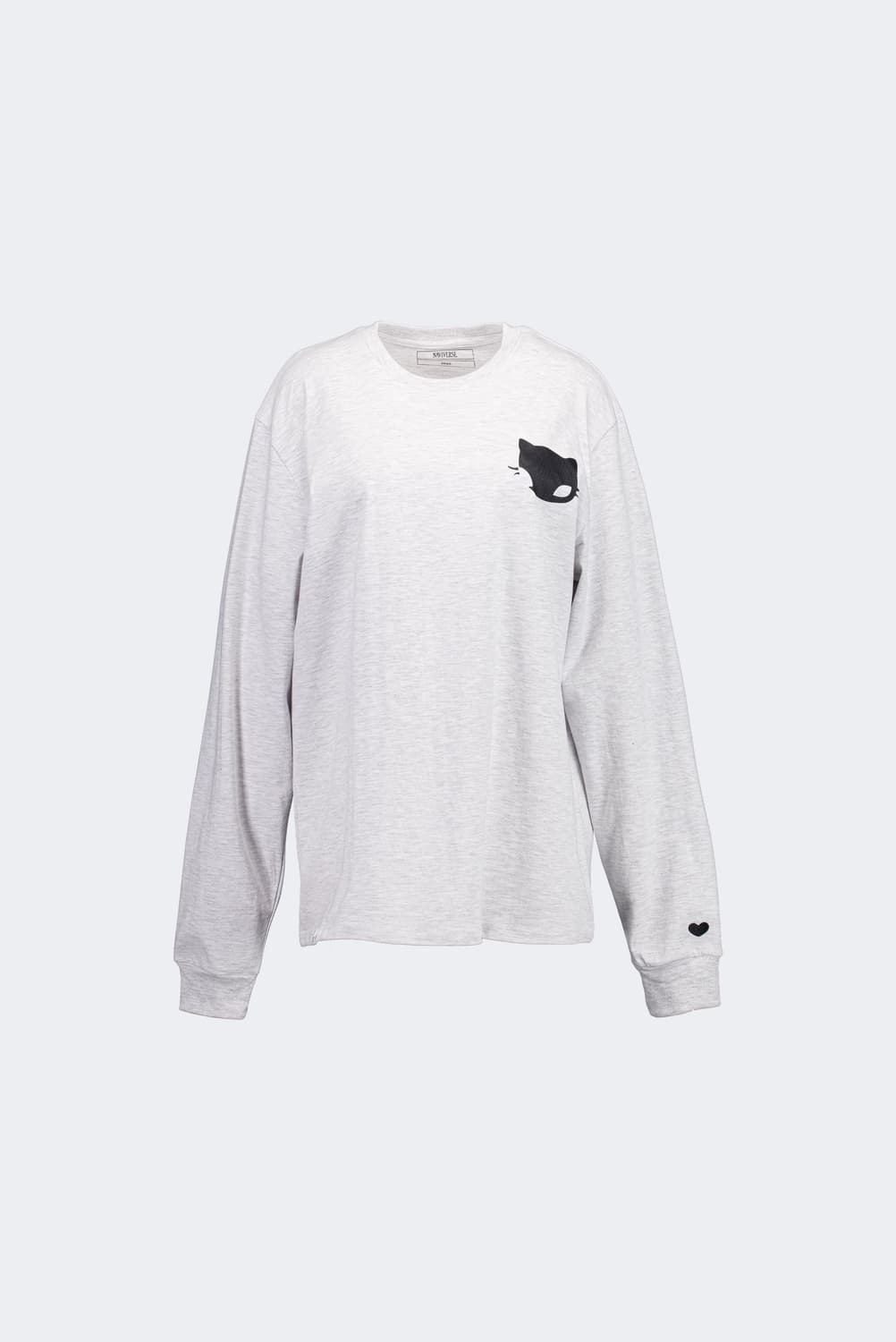 나비버스 Cherry Long Sleeve Top_Light Grey 상품이미지1