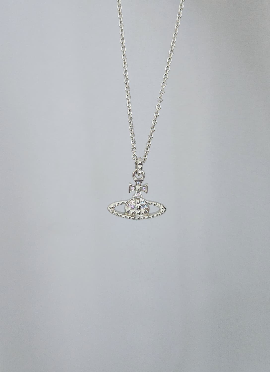 [신품급] 비비안웨스트우드 퍼플 오브 목걸이 [레드라벨 정품 보증서포함] 상품이미지6