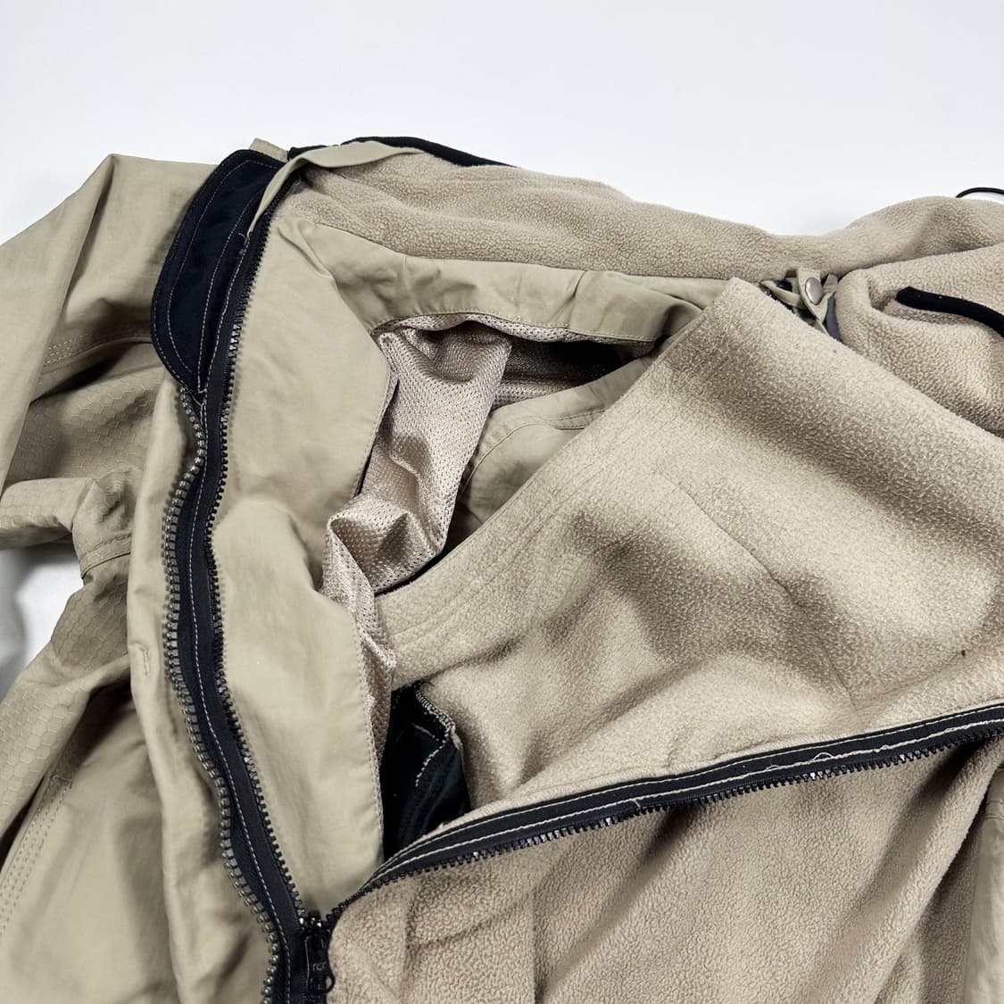 오클리 올드스쿨 시그니처 로고 베이지 바람막이 자켓 (L) 상품이미지8