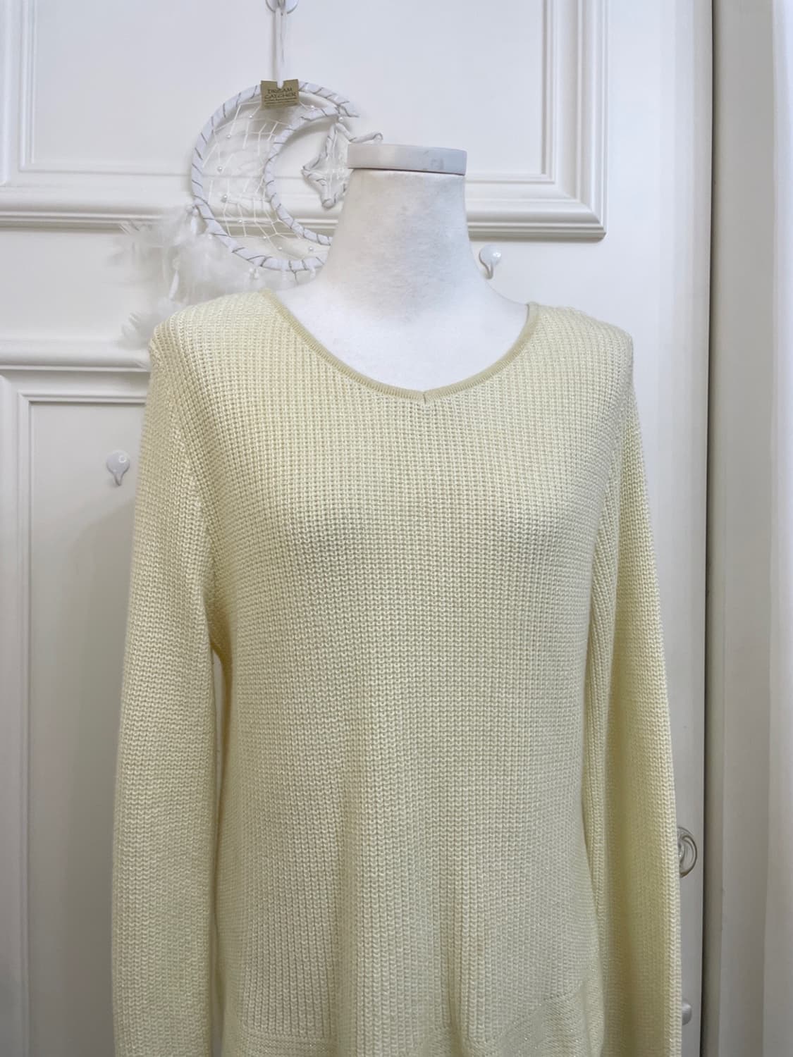 sheer lemon basic loose sweater(size-11) 상품이미지5
