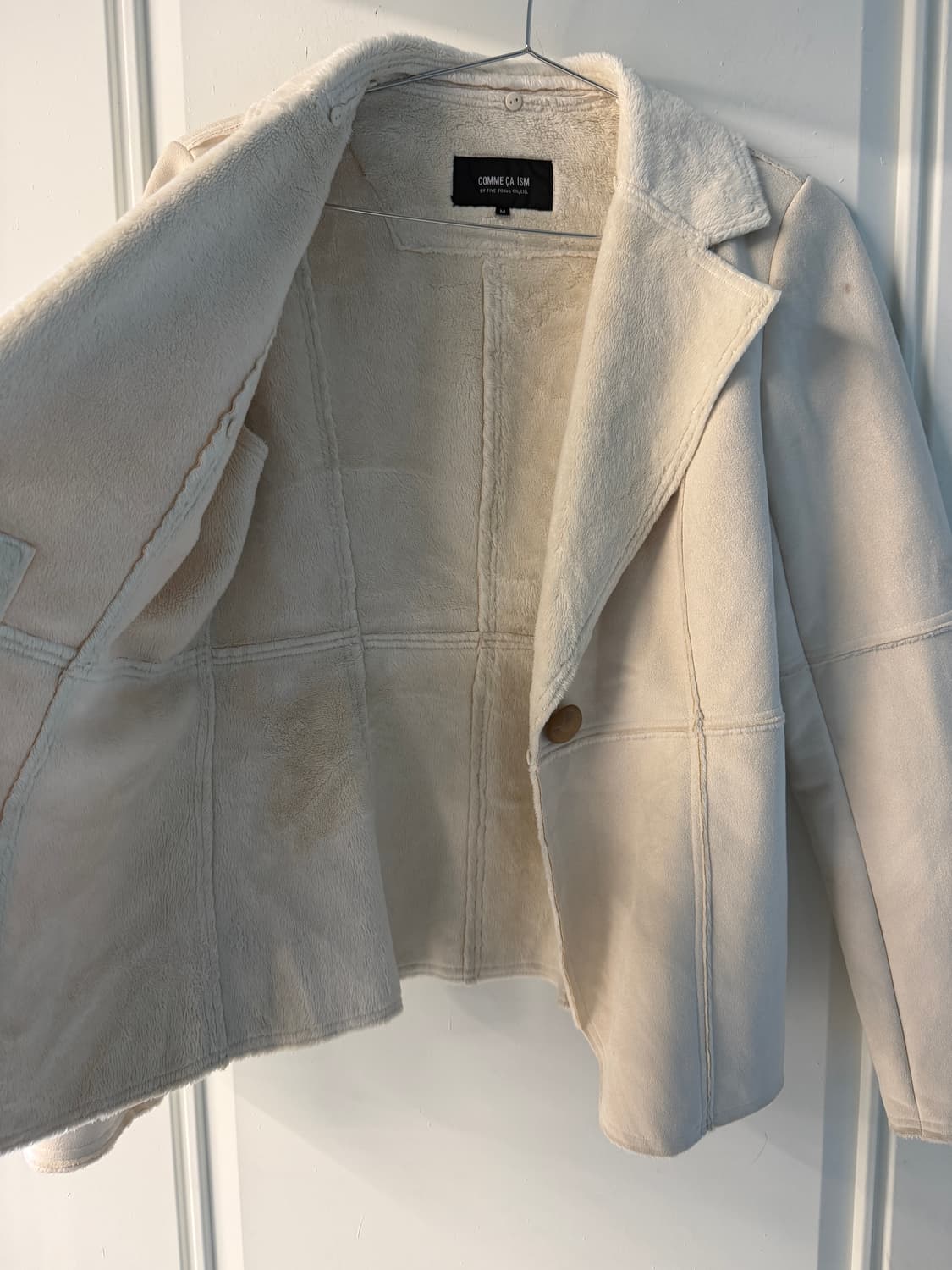 일본빈티지 화이트 무스탕 자켓 상품이미지6