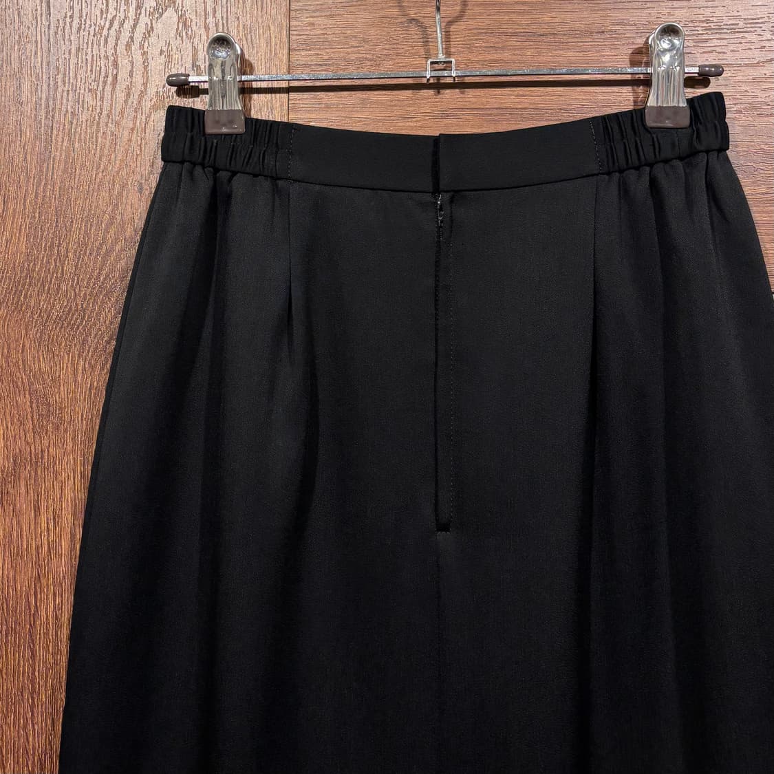 일본 빈티지 블랙 프릴 미디 스커트 상품이미지5