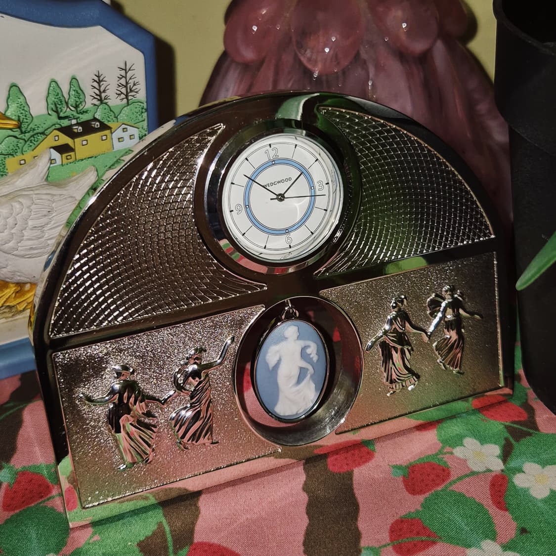 80s 영국 웨지우드 뮤즈 제스퍼 실버 시계 상품이미지8
