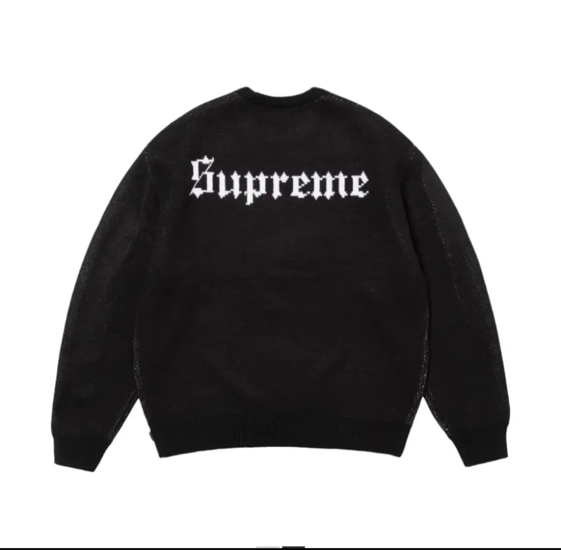 L) 슈프림 스노우 화이트 스웨터 블랙 - 24fw 상품이미지3