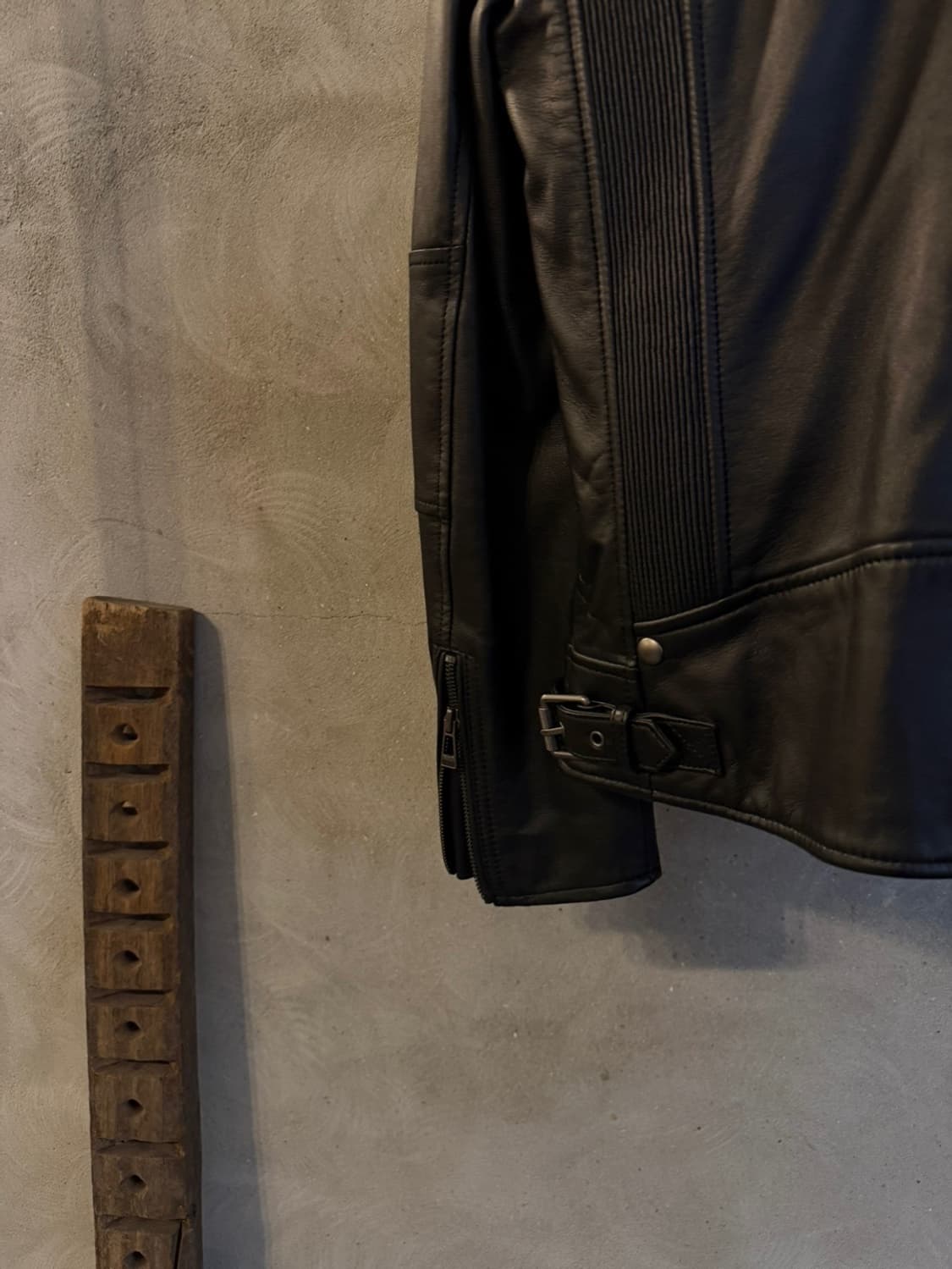 맨온더분 램스킨 레더 라이더 자켓 슬림100 상품이미지5