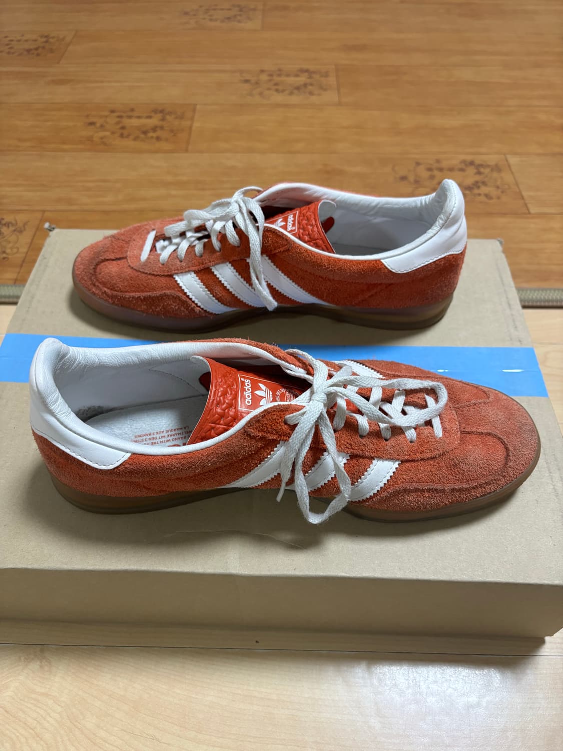 아디다스 가젤 인도어 볼드 오렌지 클라우드 화이트 상품이미지5