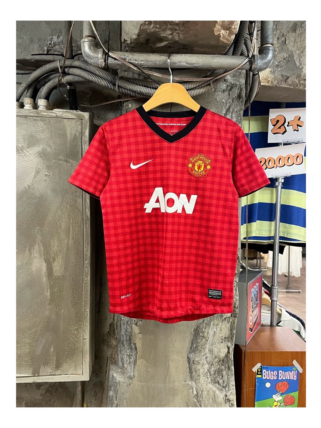 나이키 맨유 12-13 유니폼 레드 키즈 M #csz3816 상품이미지1