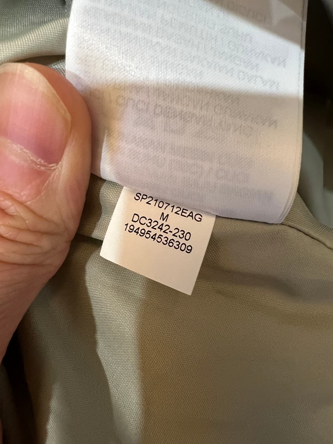 (M, 95) 조던 와이 낫 셔츠 자켓 스톤 상품이미지5