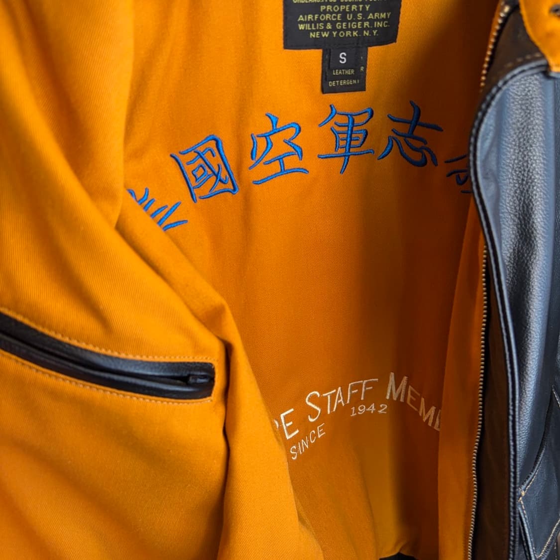 15316 - WILLIS & GEIGRE TYPE A-2 레더 자켓 상품이미지7
