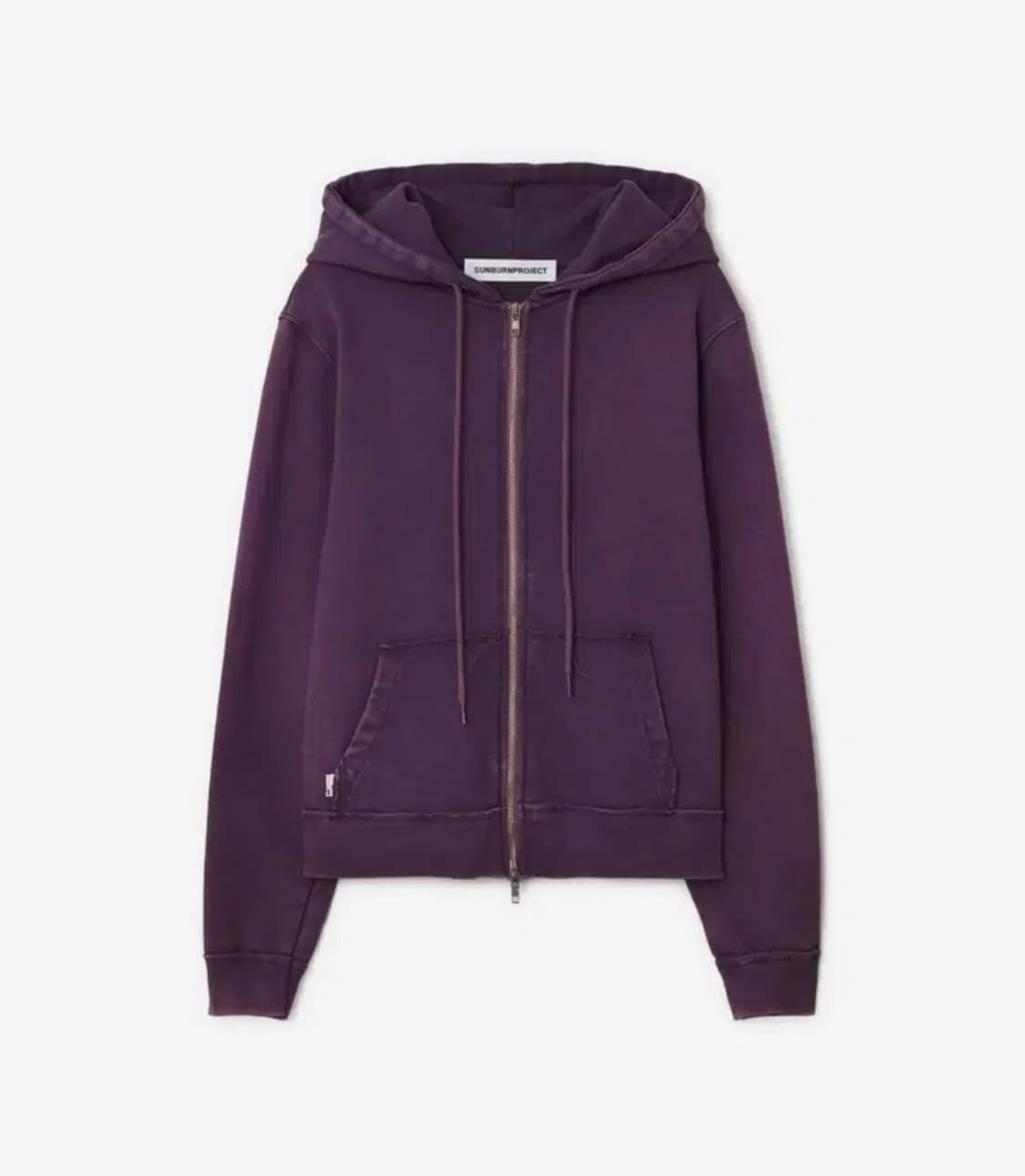구해요** Washed Hoodie Zip-up, PURPLE 상품이미지1