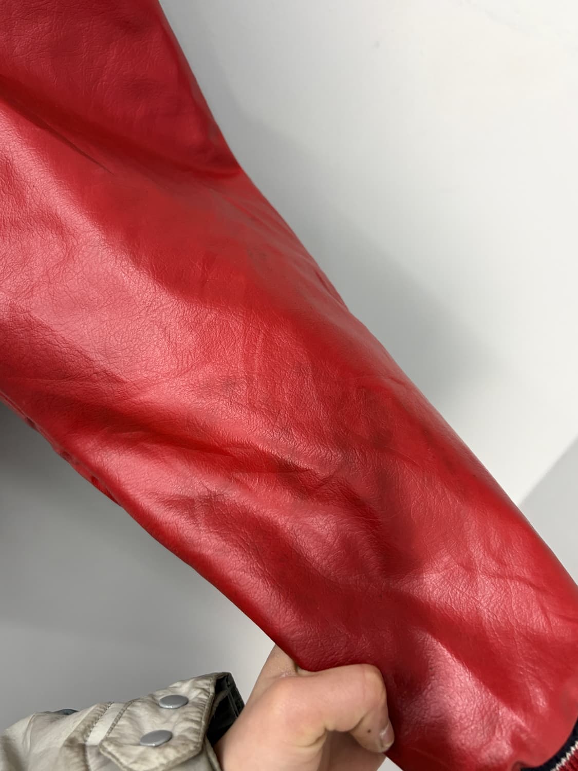 빈티지 DeLong 모직 레더 바시티자켓 A3661 상품이미지7