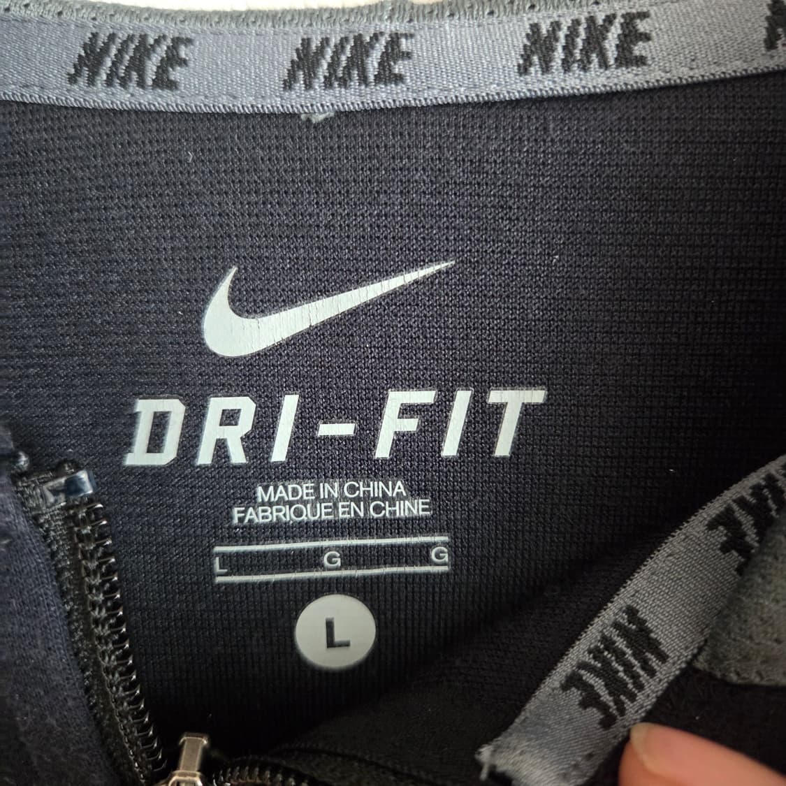 나이키 드라이핏 후드집업 네이비 L 상품이미지2