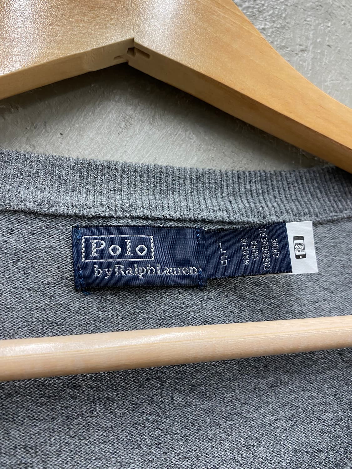 [L] Polo Ralph Lauren 폴로 그레이 코튼 가디건 상품이미지5