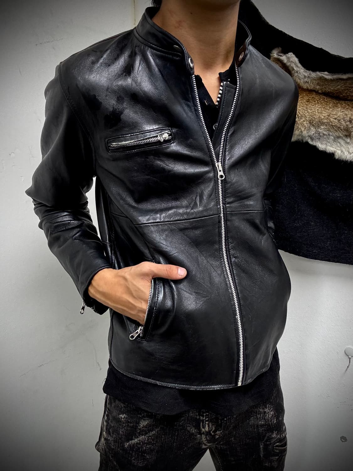 “Vintage” Minimal Chic Mood Black Leathe 상품이미지8