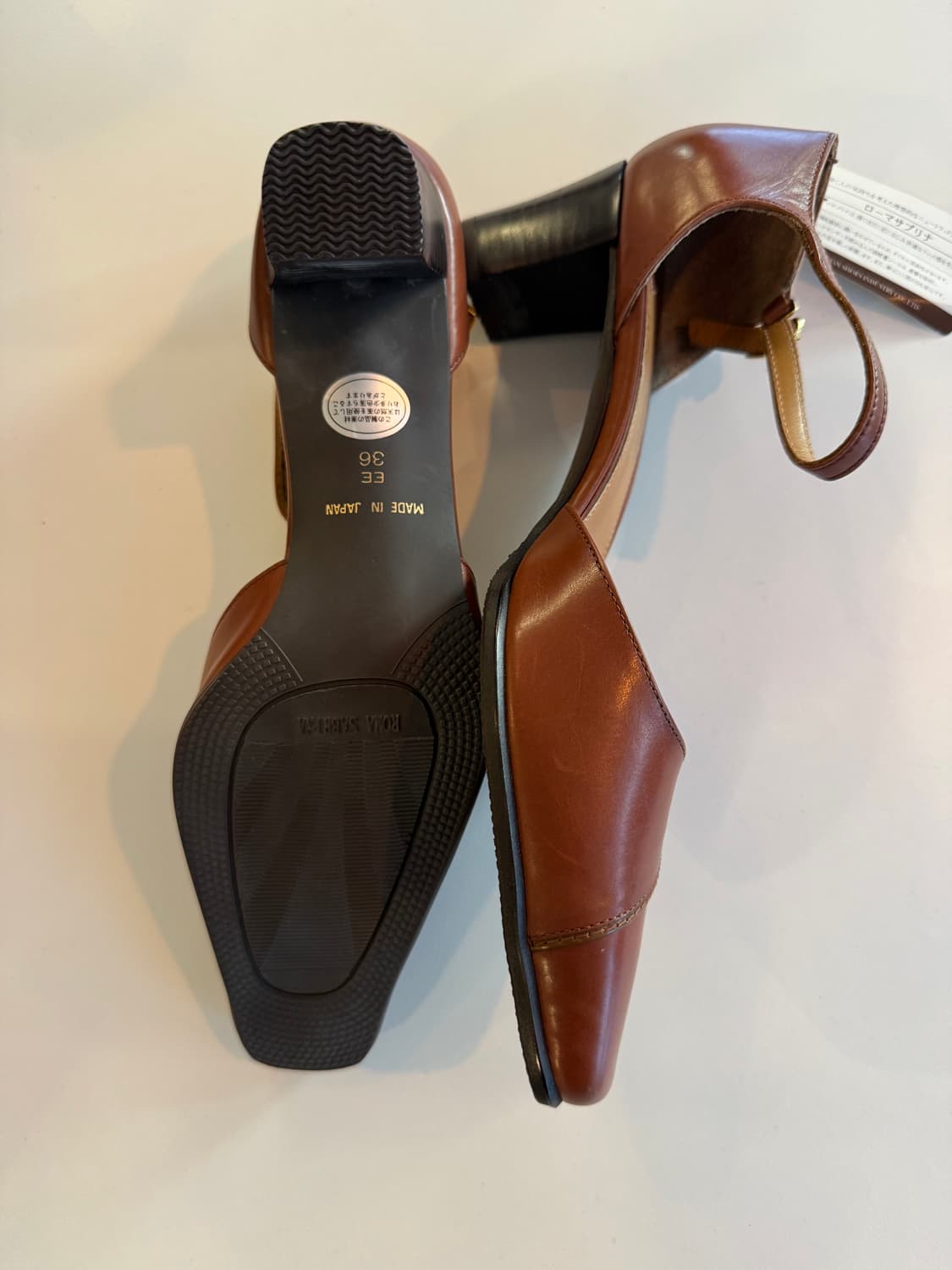 [made in japan] 가죽 스퀘어 메리제인 슈즈 상품이미지4