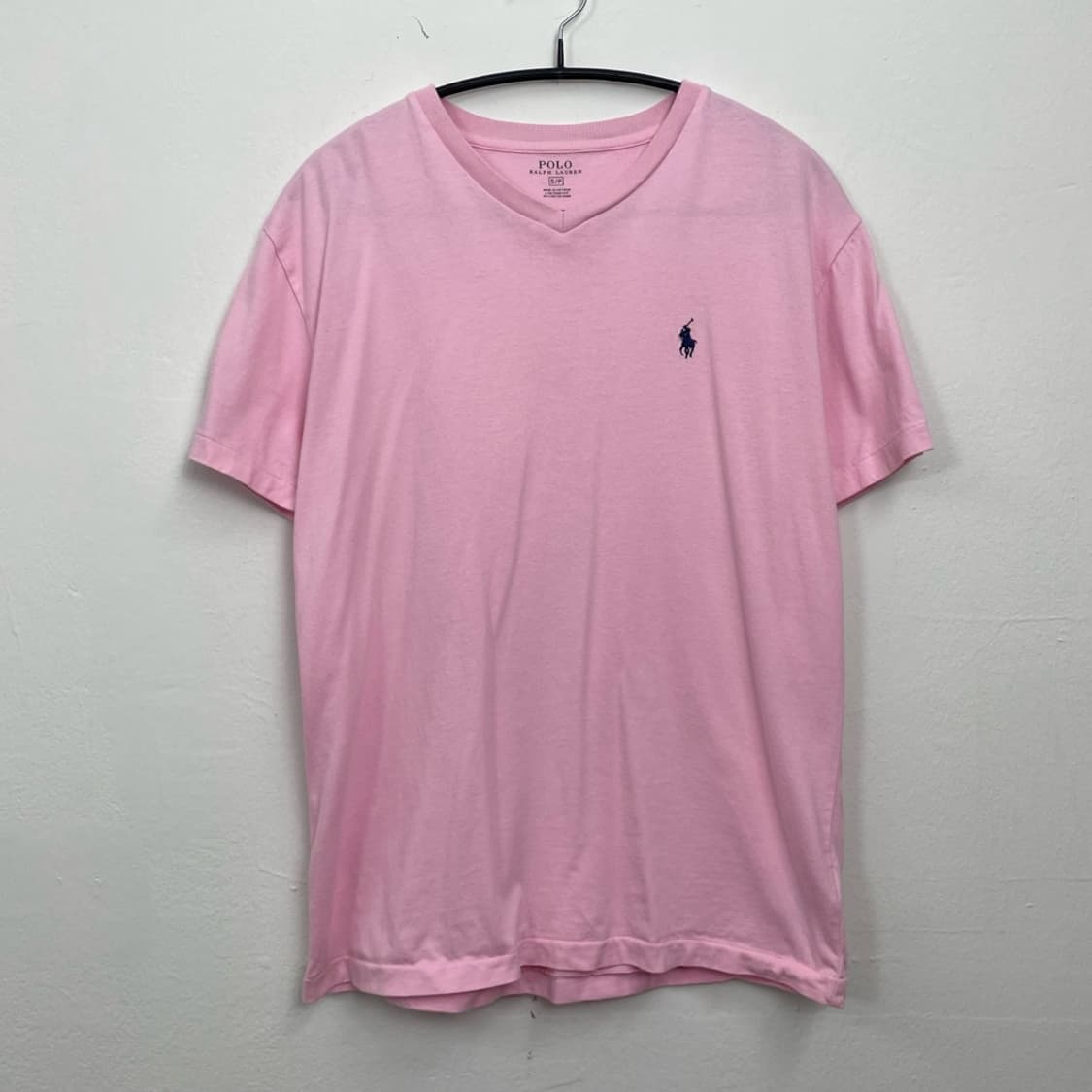 폴로 랄프로렌 연핑크 브이넥 반팔 티셔츠 S (공용추천) 상품이미지5